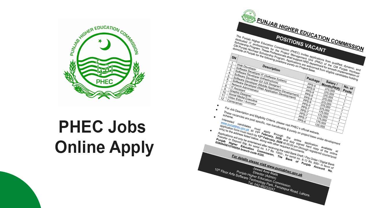 PHEC Jobs 2026