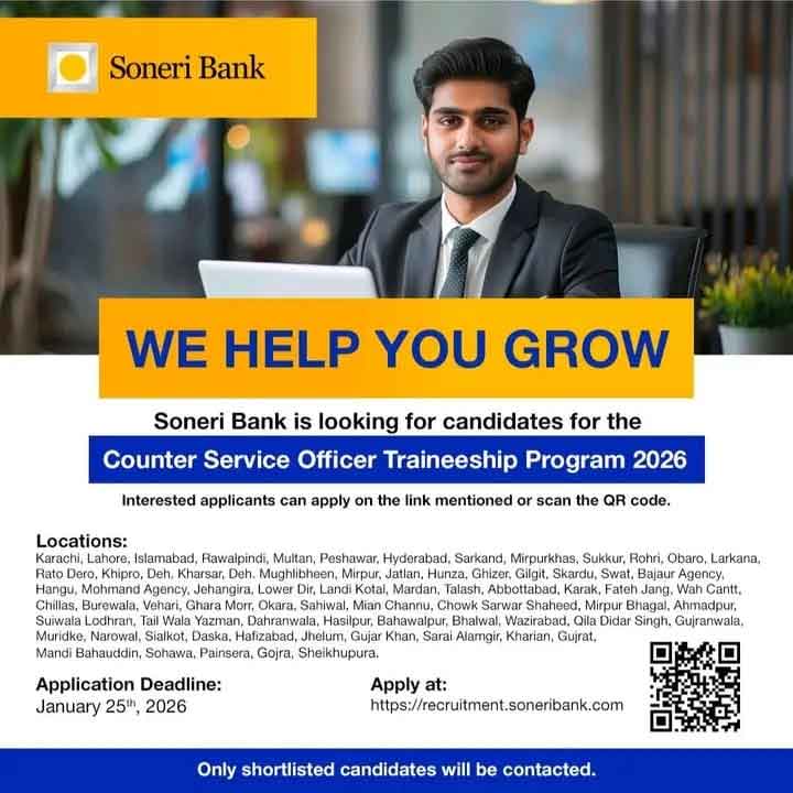  Soneri Bank Jobs 2026 