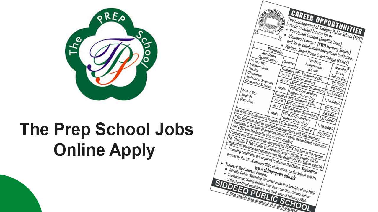 The Prep School Jobs Islamabad